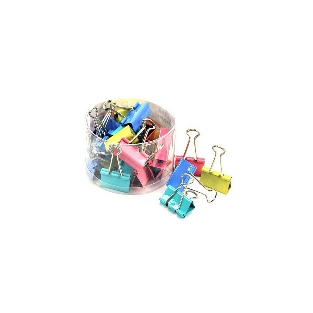 Boite de 40 Clips 19 mm / Couleurs