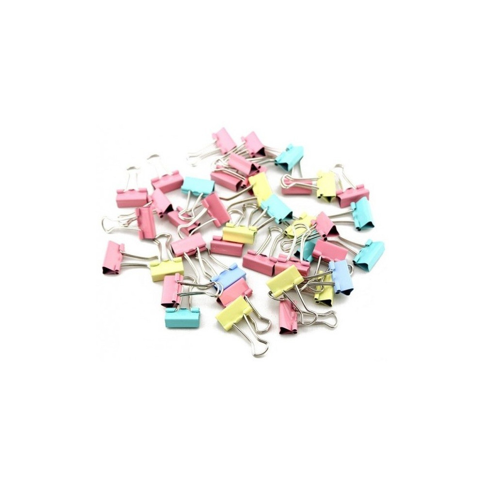 Boite de 40 Clips 19 mm / Couleurs