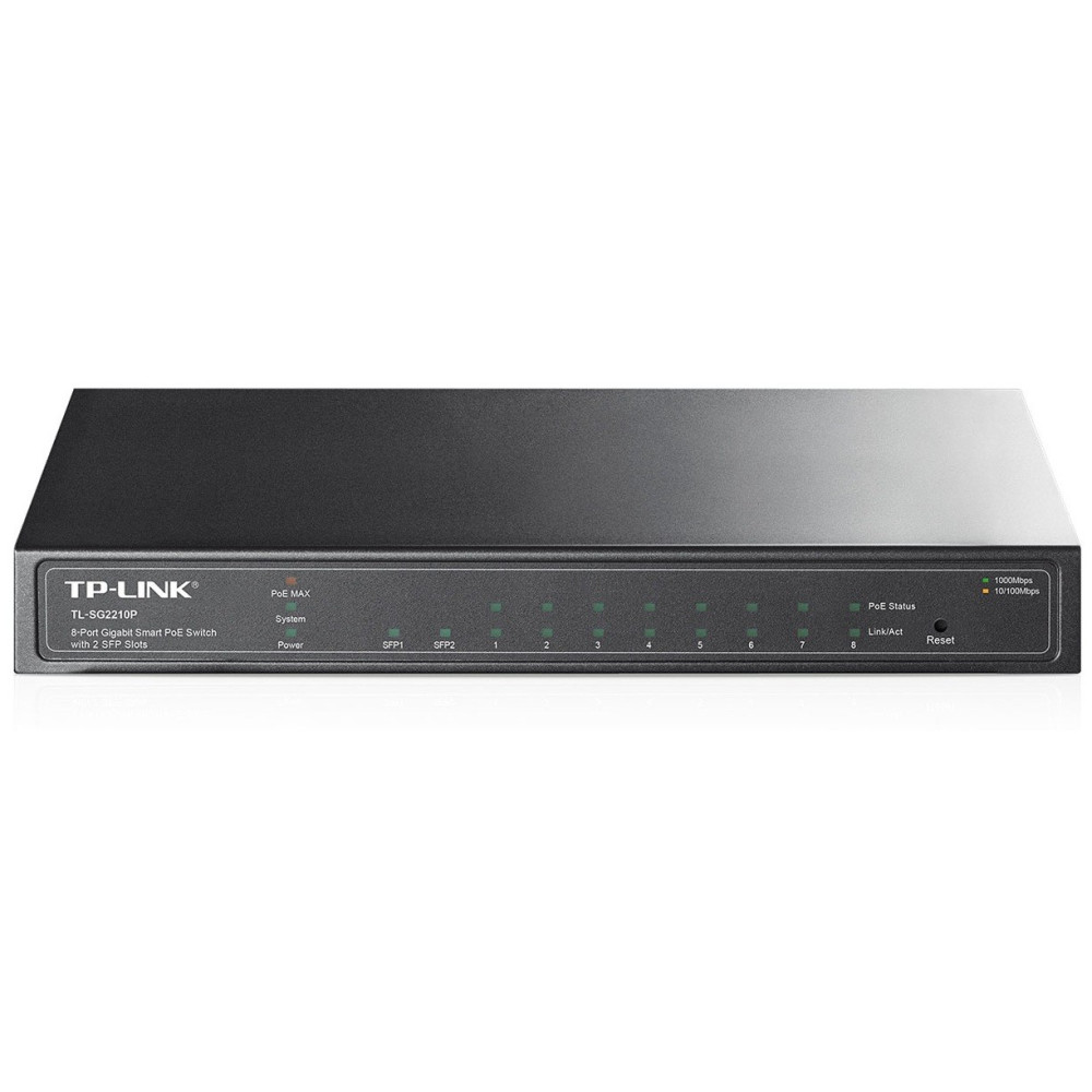 Switch administrable TP-LINK TL-SG2210P 8 ports Gigabit PoE et 2 ports SFP