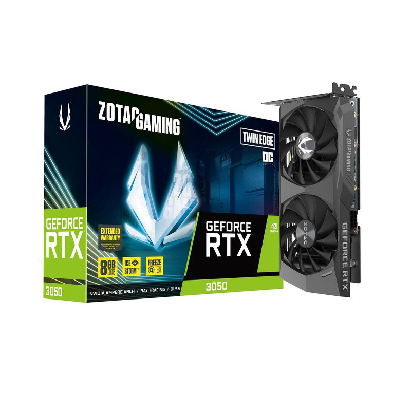 Carte Graphique ZOTAC GeForce RTX 3050 Twin Edge OC LHR / 8G GDDR6