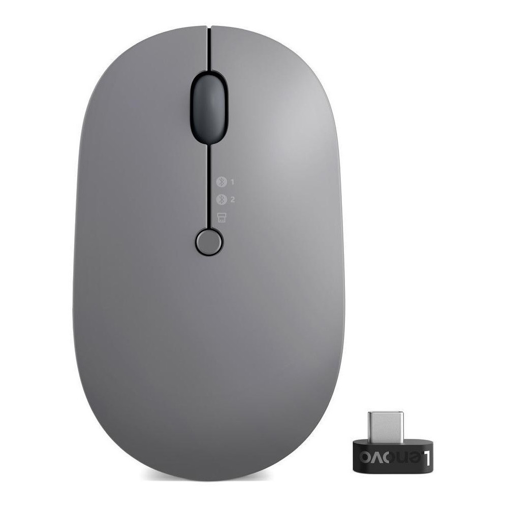 Souris Sans fil multipériphérique Lenovo Go / Gris
