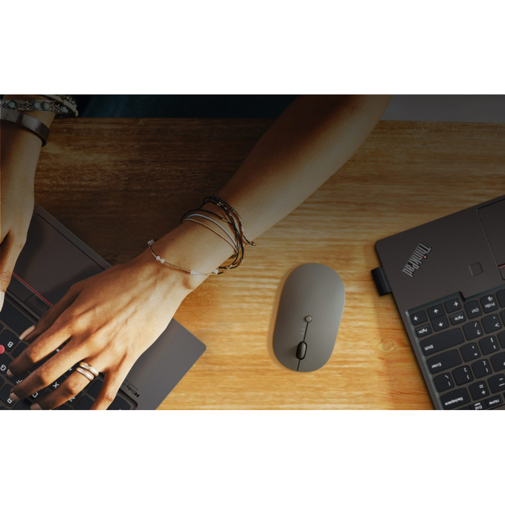 Souris Sans fil multipériphérique Lenovo Go / Gris