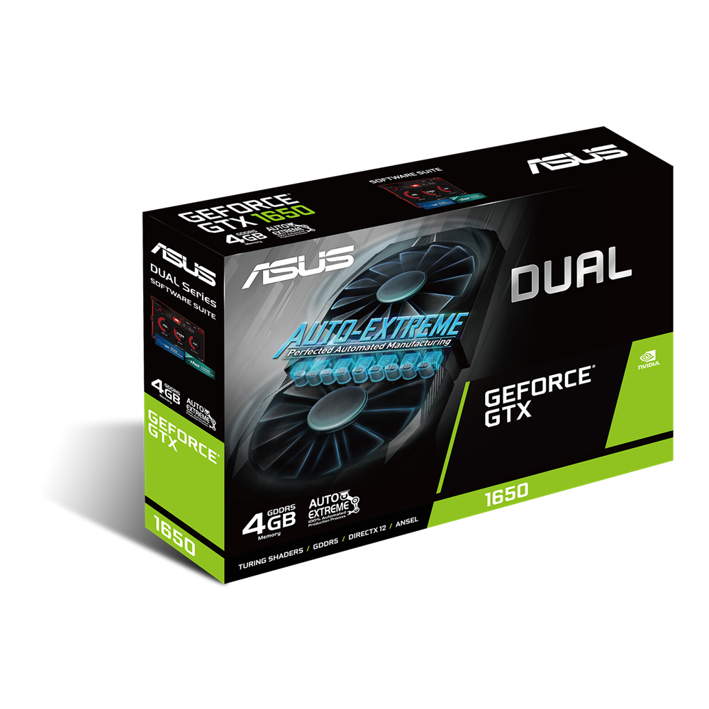 Carte graphique ASUS Dual GeForce GTX 1650 / 4 Go GDDR5