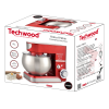 Robot Pétrin TECHWOOD TRO-1065 / 1000W / 5L / Rouge