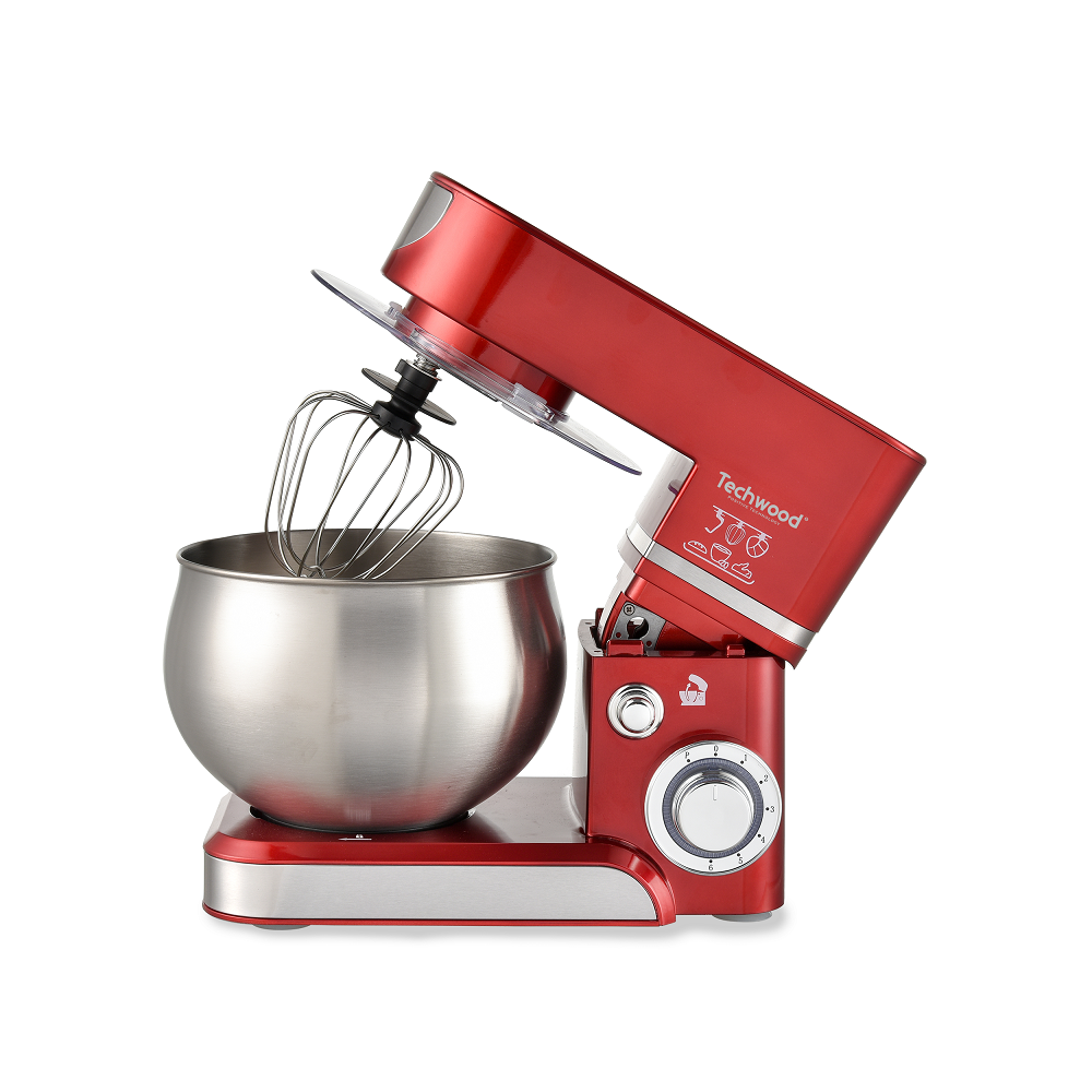 Robot Pétrin TECHWOOD TRO-1065 / 1000W / 5L / Rouge