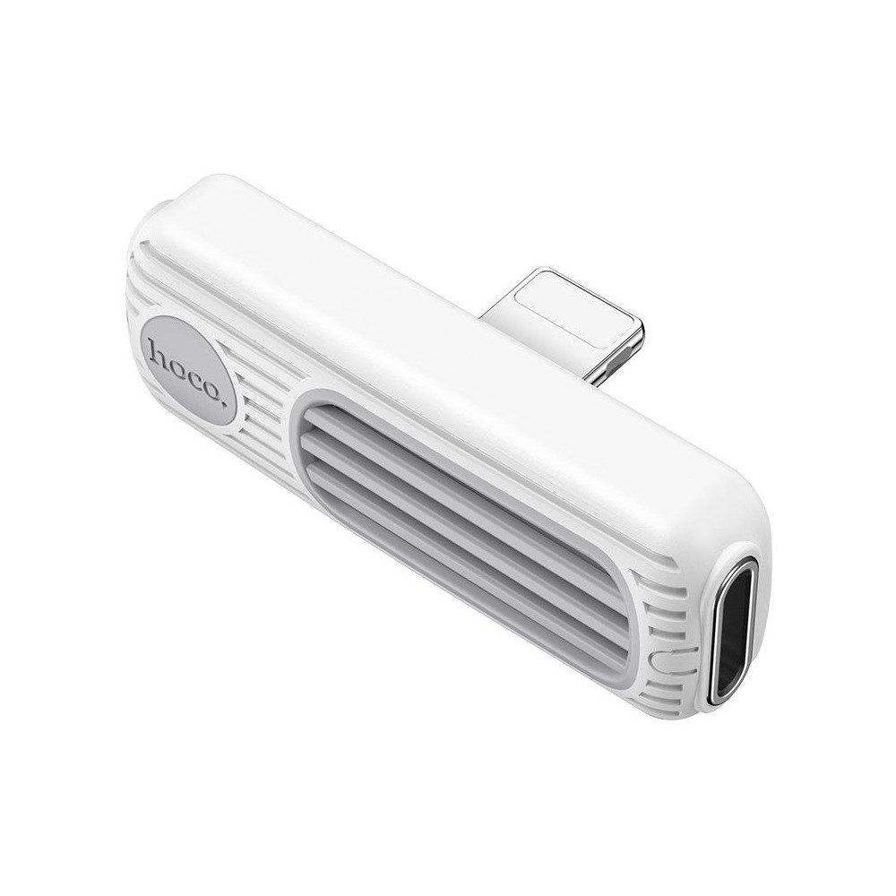 Adaptateur Hoco LS29 Dual Lightning audio converter / Blanc