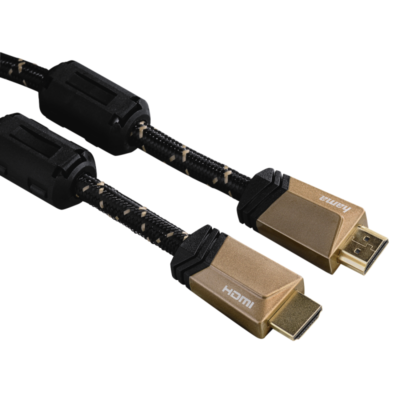 Câble Hama Premium HDMI vers HDMI haute vitesse ferrite métal 1.5M
