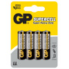 4x Piles AA GP Supercell Super Heavy Duty / R6 / 1.5V