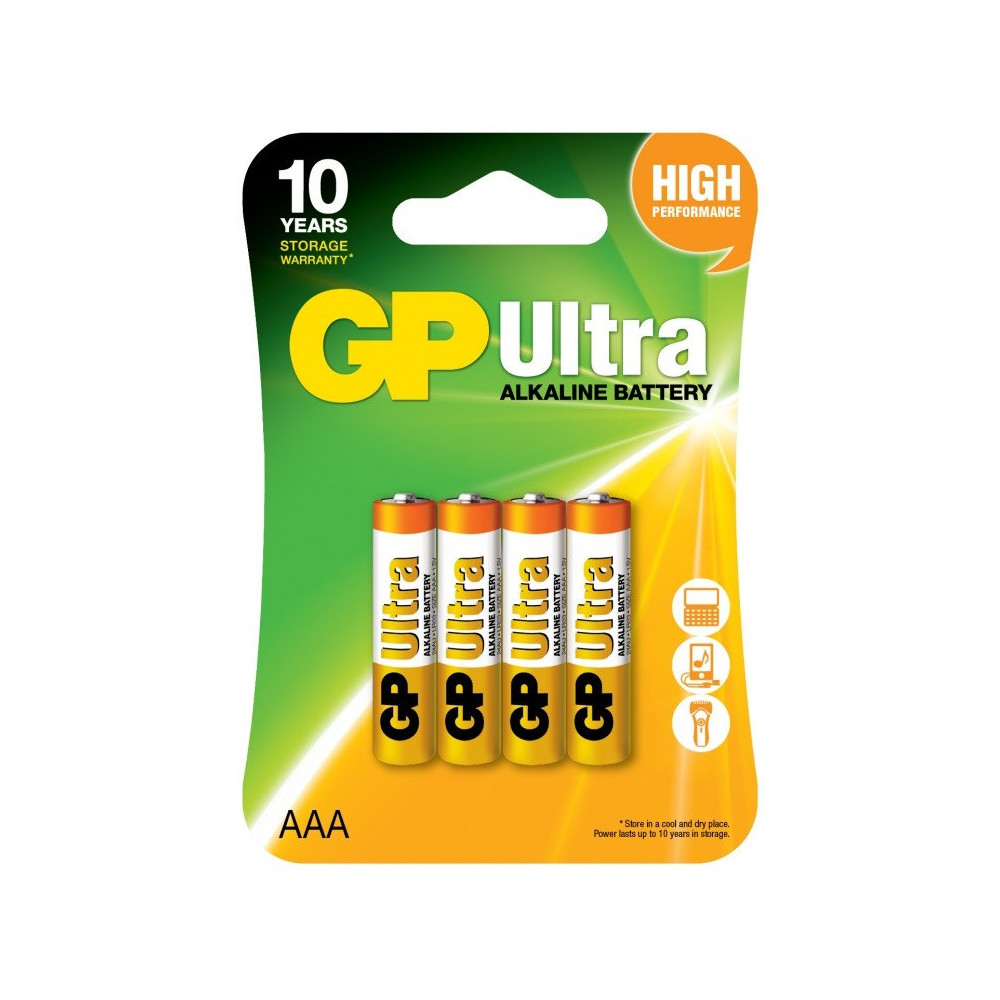 4x Piles GP Ultra Alkaline AA