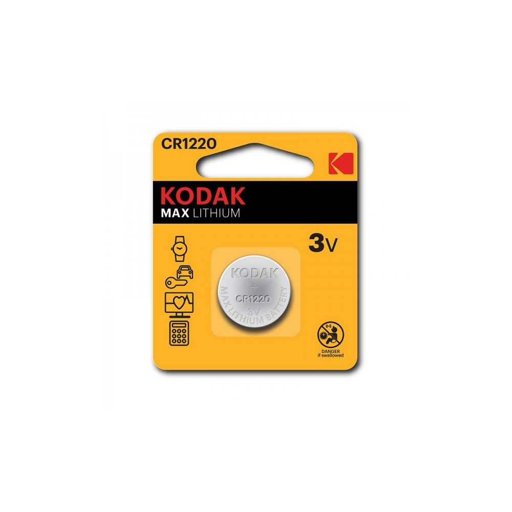 Pile Bouton Kodak Max Lithium 3V CR1220