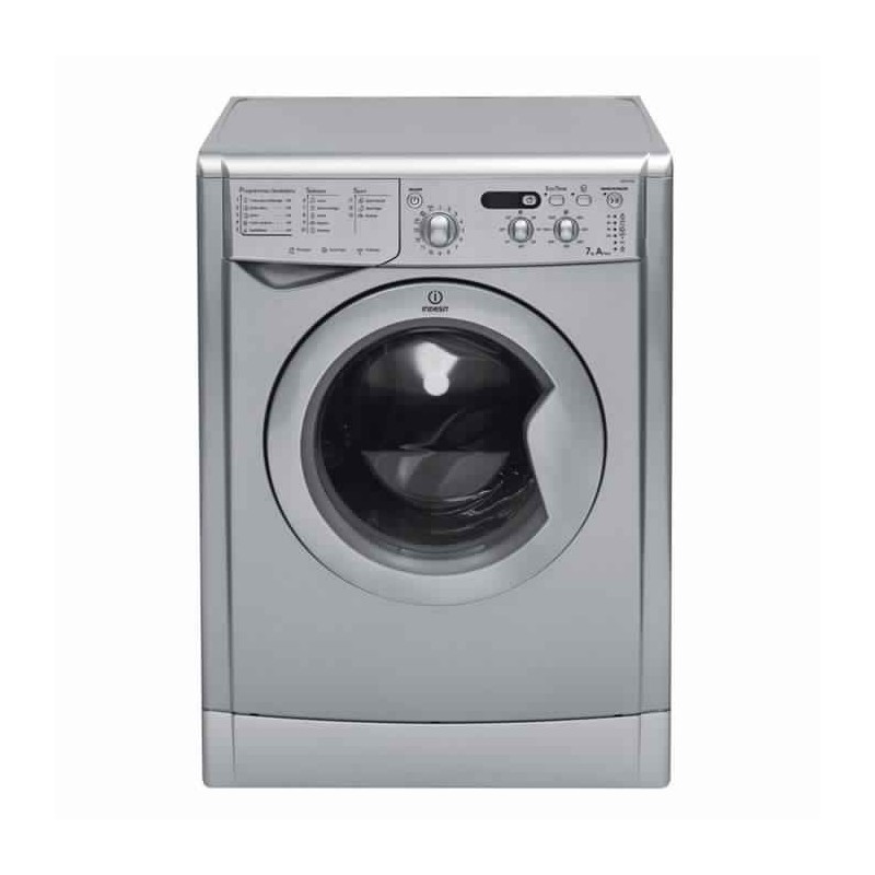 Machine à laver INDESIT automatique 7 Kg 1200trs avec afficheur Silver