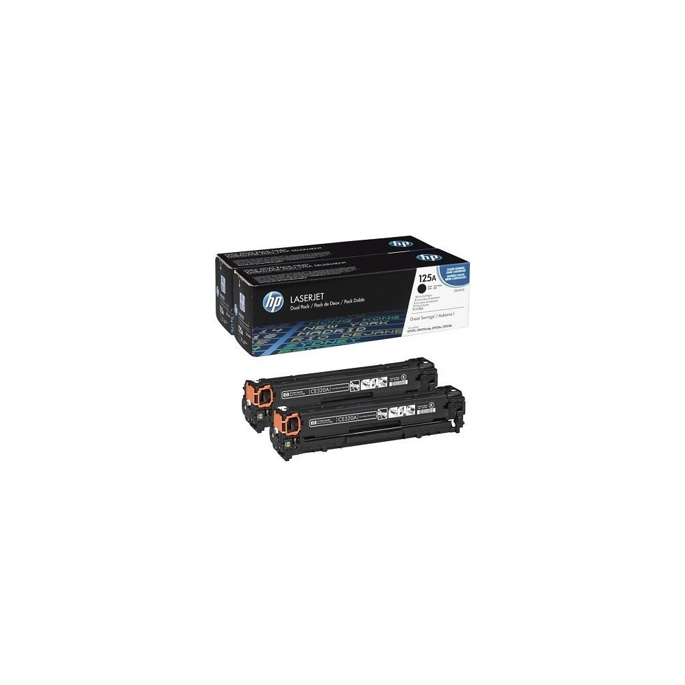 Pack de 2 Toner Original HP 125A / Noir