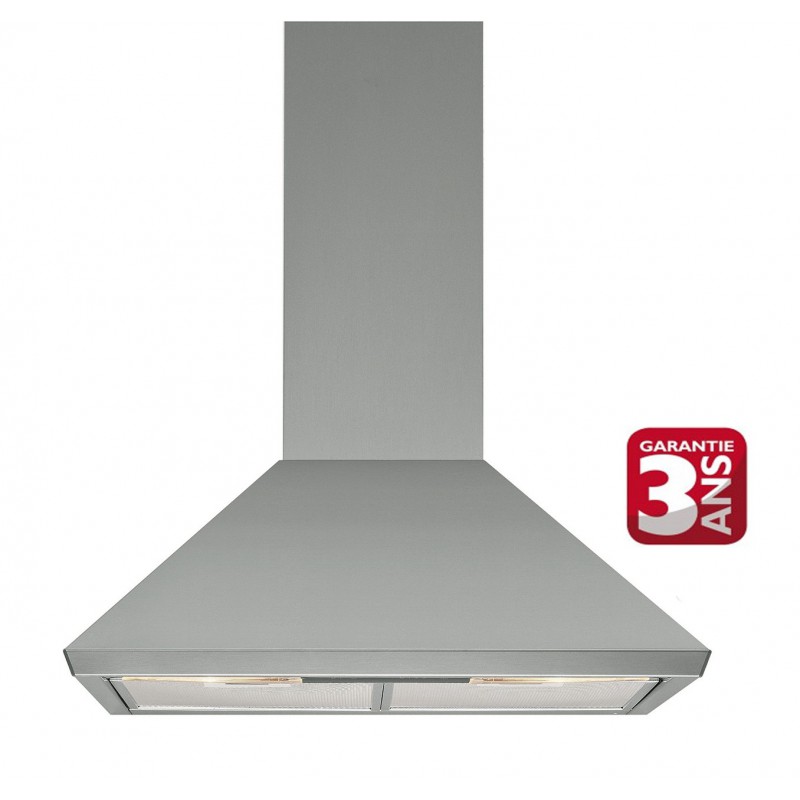 Hotte Ariston pyramidale 60 cm Inox