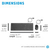 Ensemble Clavier et Souris USB HP 150 / (QWERTY)