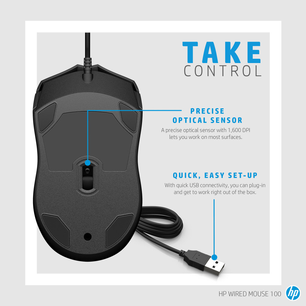 Souris filaire HP 100 USB