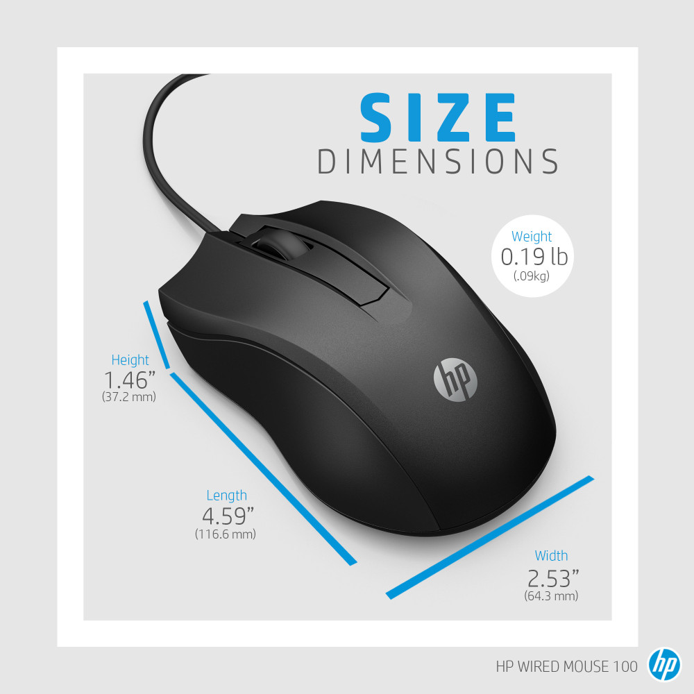 Souris filaire HP 100 USB