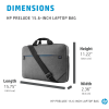 Sacoche pour ordinateur portable HP Prelude 15,6" / Gris