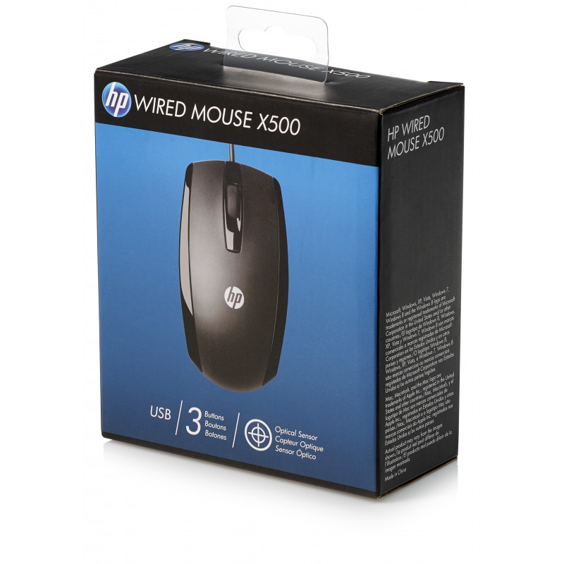 Souris filaire HP X500 (E5E76AA) prix Maroc