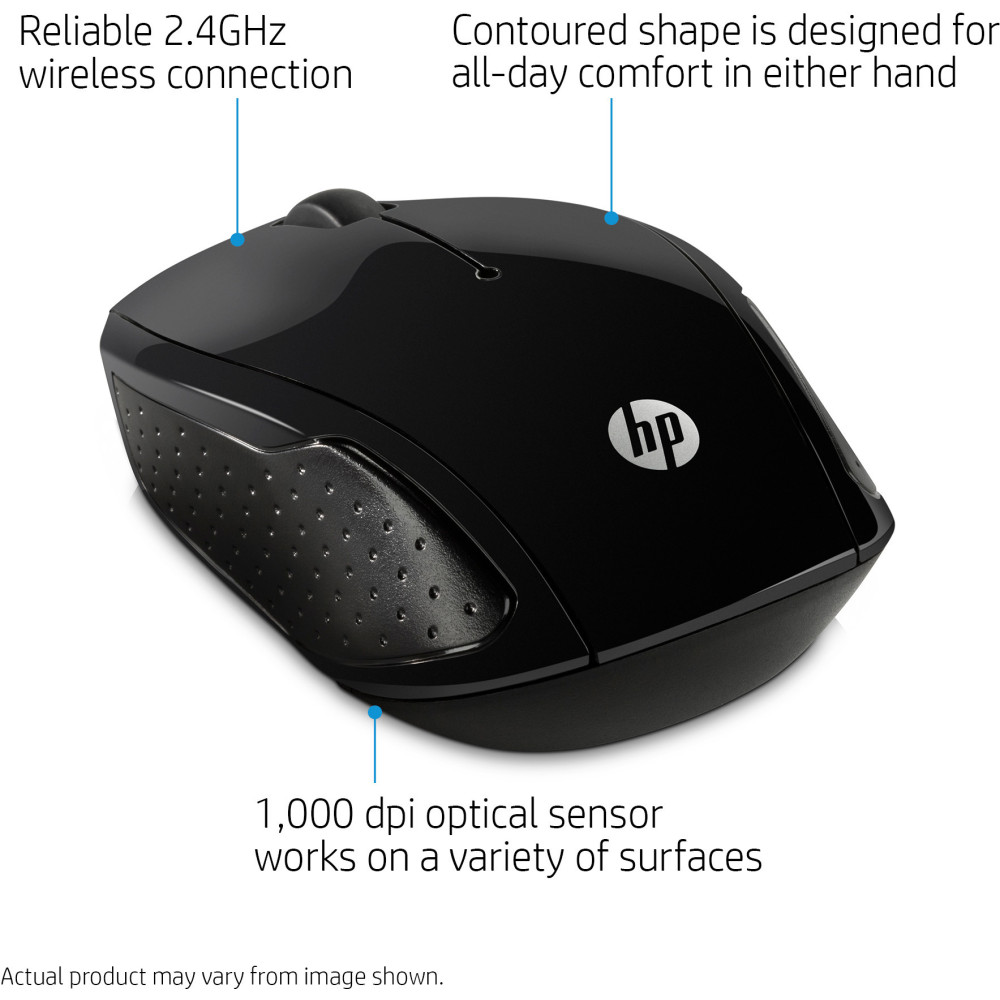 Souris sans fil HP 200 / Noir