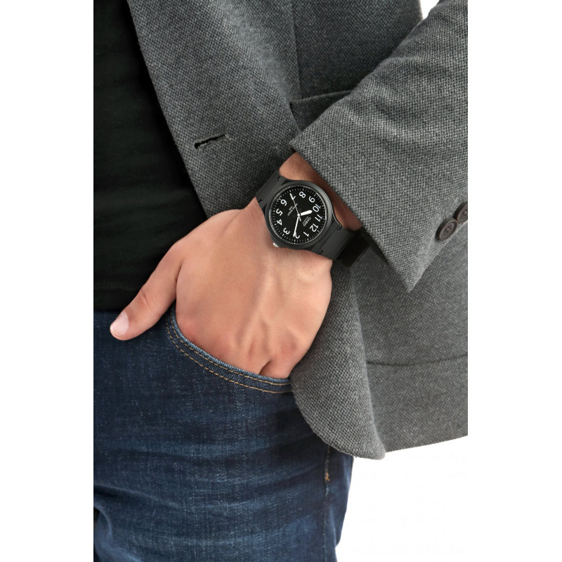 Orologio Casio Uomo Collezione MW-240-2 Quadrante Blu 43,5 Mm - Impermeabile E Resistente - 3
