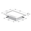 Table de cuisson Focus F.811X / 75 cm / Inox