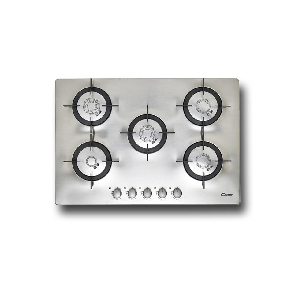 Plaque gaz Candy CFX75P Inox / 5 Feux