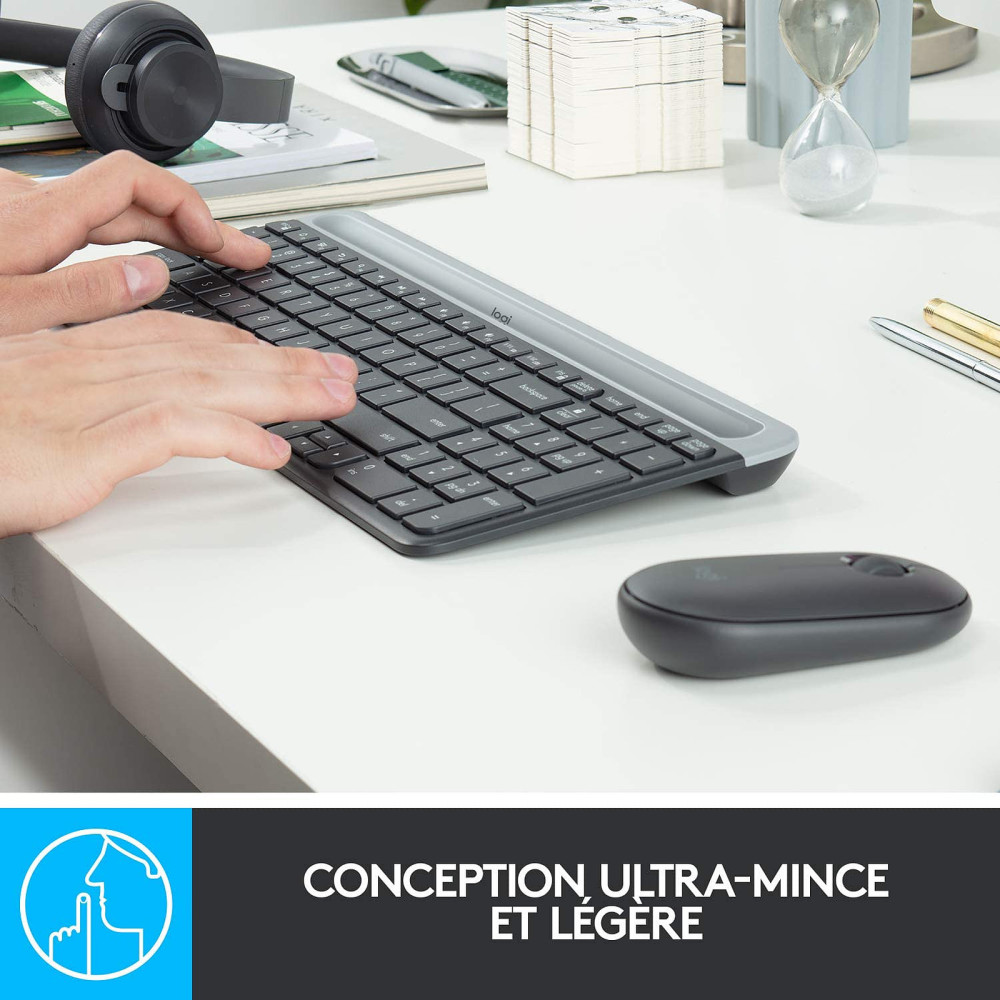 Ensemble Clavier Souris Sans Fil Logitech MK470