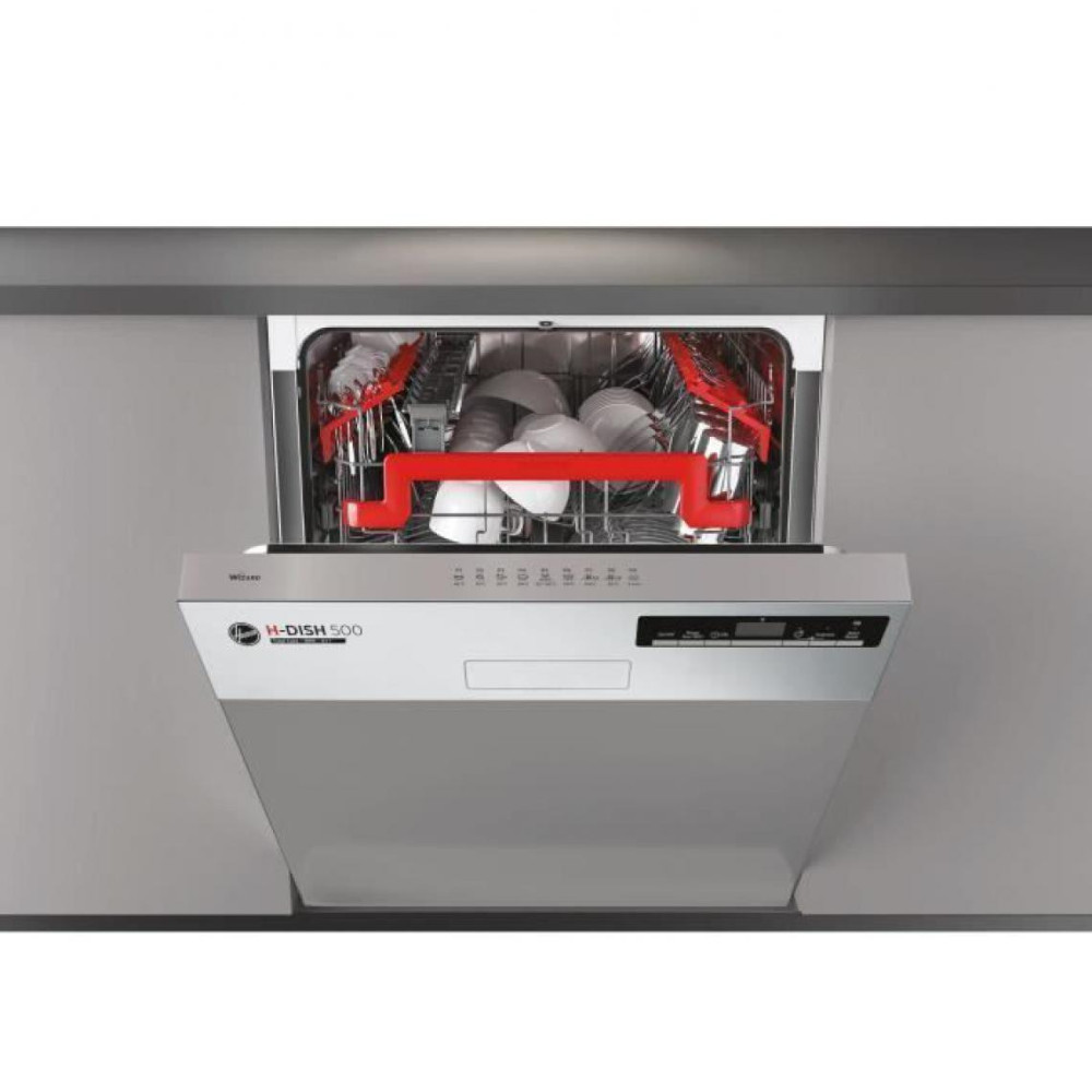Lave-vaisselle Semi-encastrable Hoover H-DISH 500 / 60 cm / 16 Couverts / INOX + Livraison Gratuite