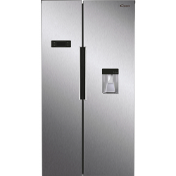 Réfrigérateur Candy No Frost SIDE BY SIDE 529 Litres / inox / avec Distributeur d'eau et Afficheur