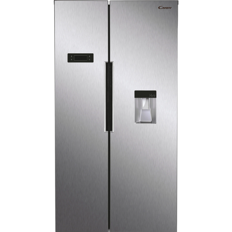 Réfrigérateur Candy No Frost SIDE BY SIDE 529 Litres / inox / avec Distributeur d'eau et Afficheur