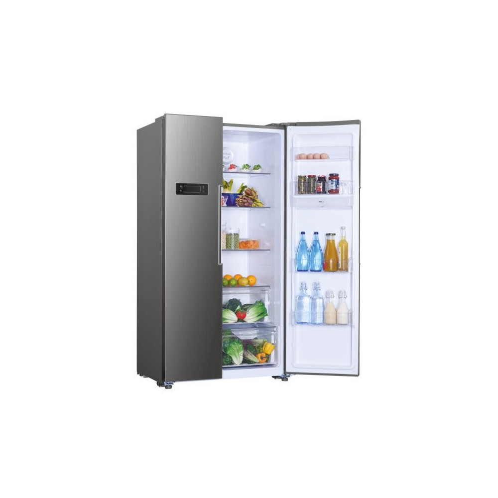 Réfrigérateur Candy No Frost SIDE BY SIDE 529 Litres / inox / avec Distributeur d'eau et Afficheur