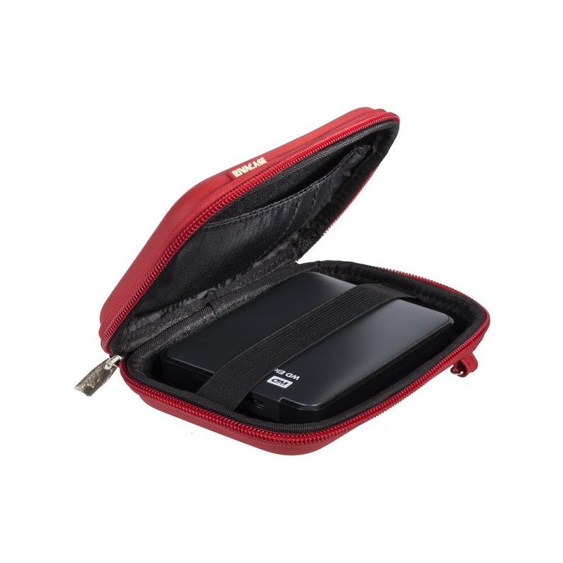 Etui Rivacase pour disque dur 2,5" externe portable / Rouge