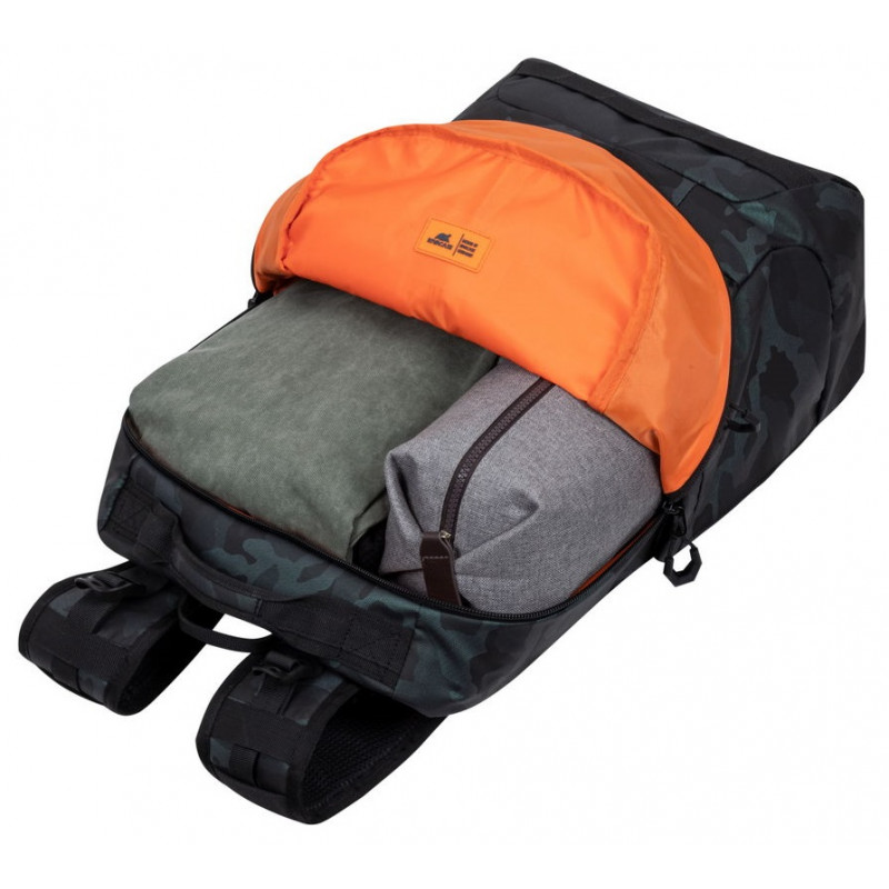 Sac à dos RivaCase navy camo / 17.3" / 32L
