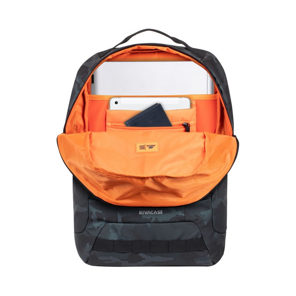 Sac à dos RivaCase navy camo / 17.3" / 32L