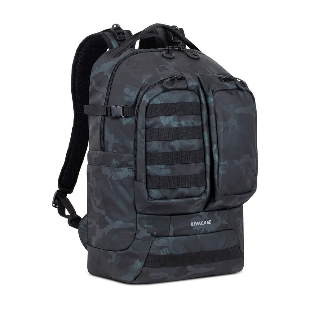 Sac à dos RivaCase navy camo / 17.3" / 32L