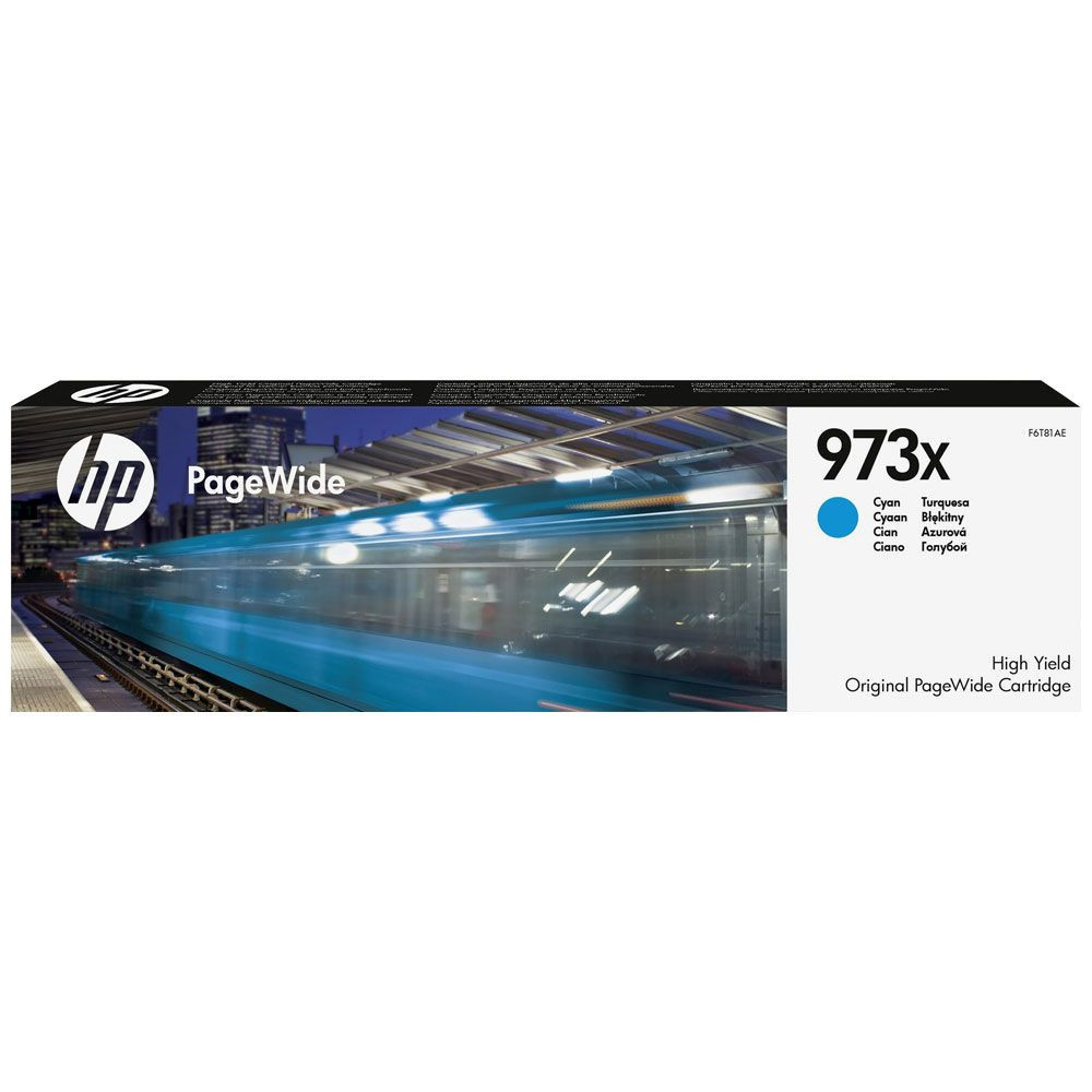 Cartouche PageWide grande capacité Originale HP 973X / Cyan