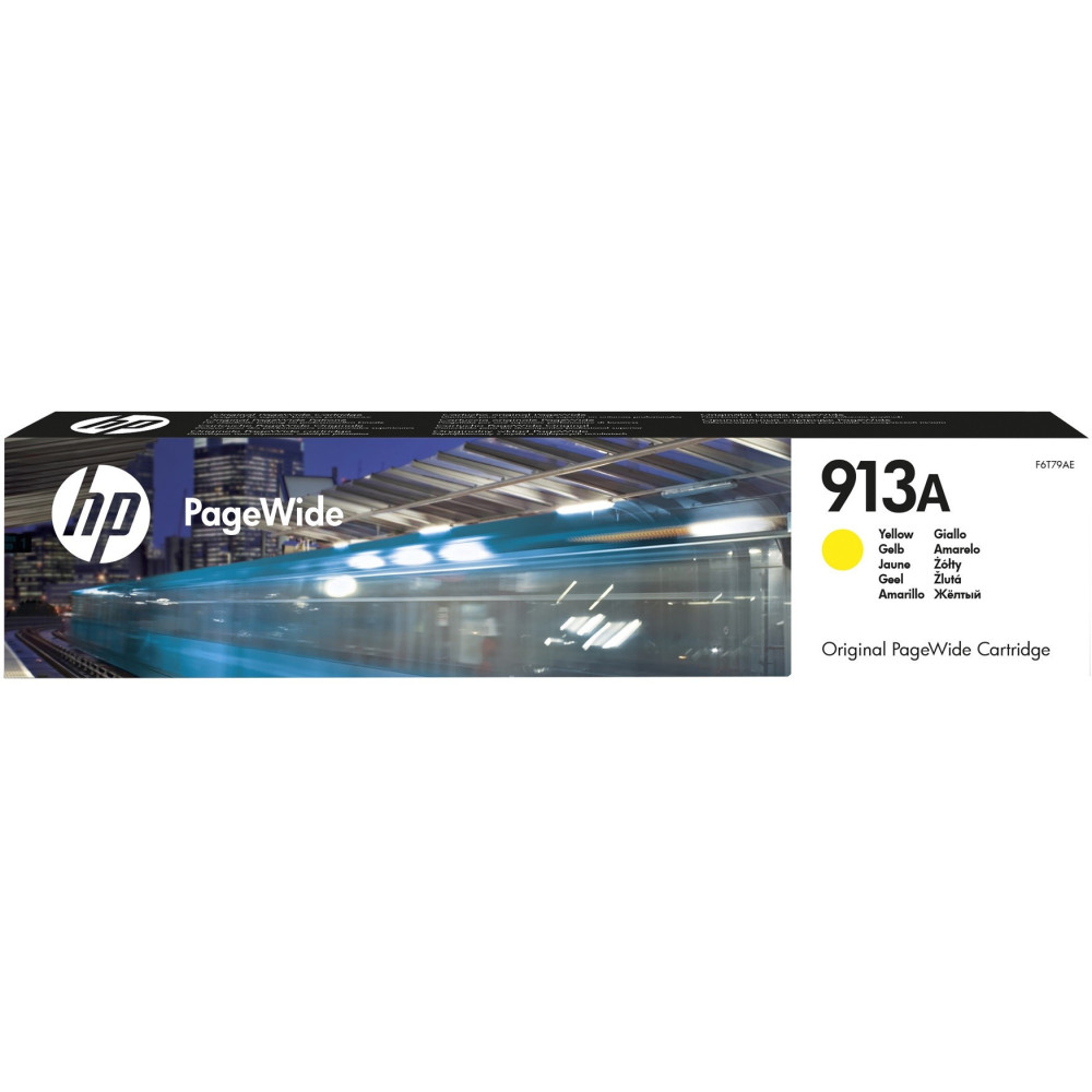 Cartouche d'encre Originale HP PageWide 913A / Jaune