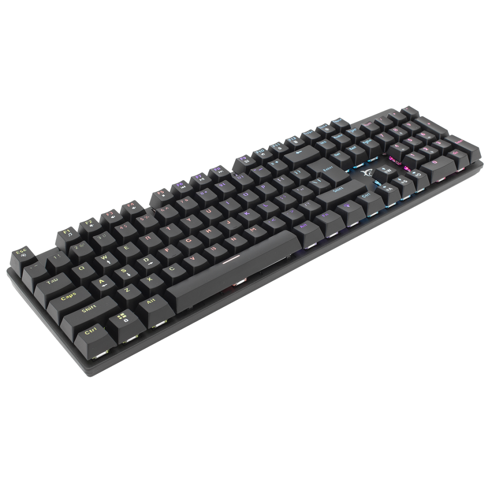 Clavier Gaming mécanique White Shark COMMANDOS ELITE GK-2107/ RGB / Noir / BLUE SWITCHES