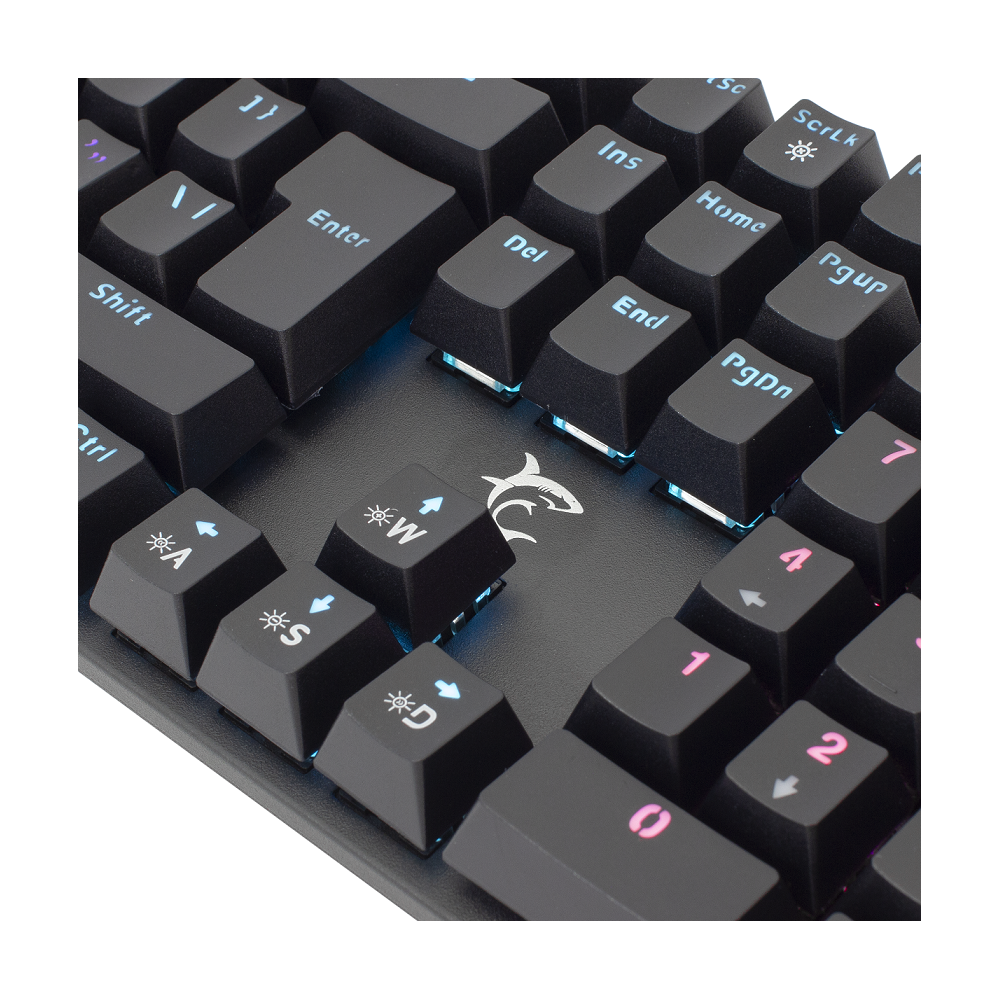 Clavier Gaming mécanique White Shark COMMANDOS ELITE GK-2107/ RGB / Noir / BLUE SWITCHES