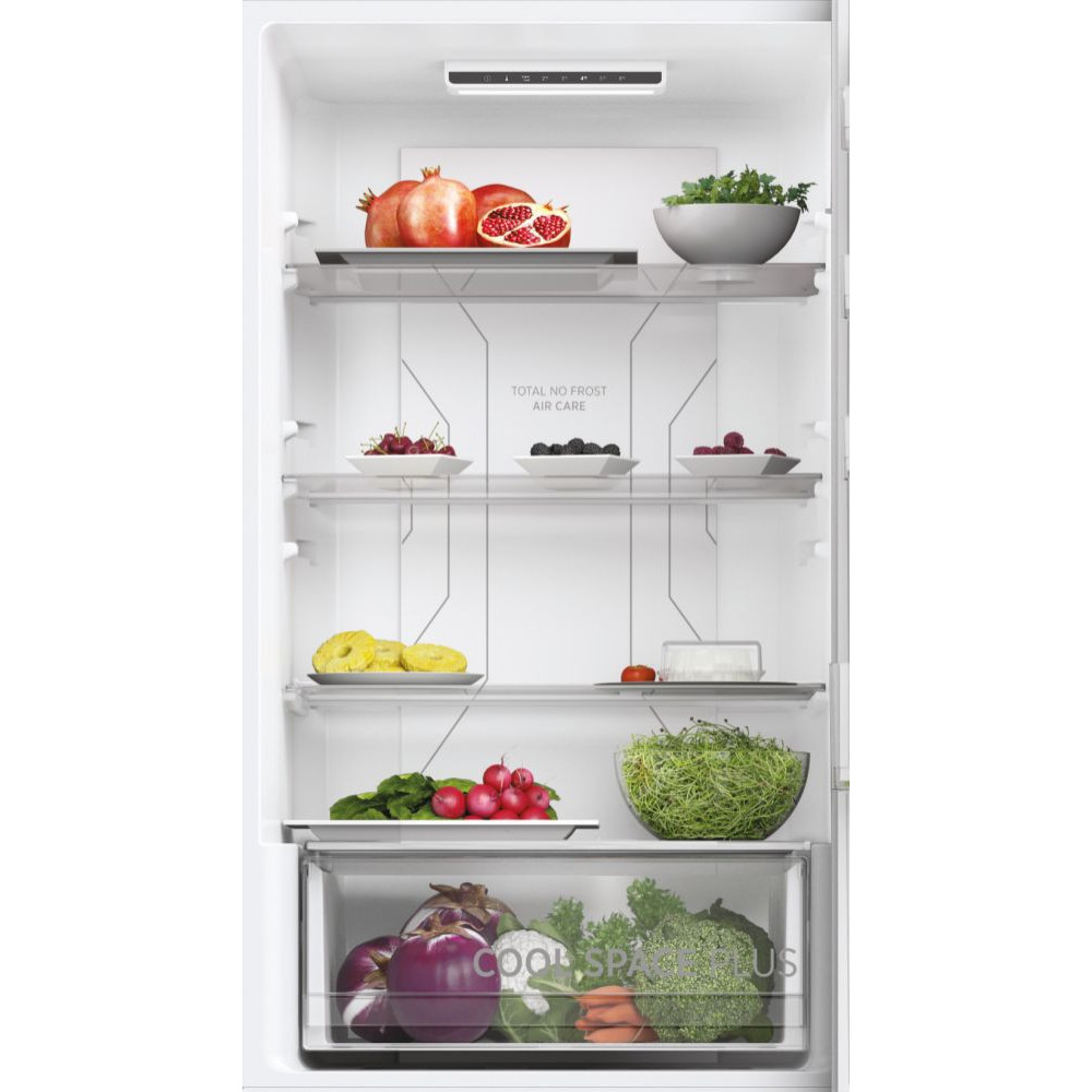 Réfrigérateur Combiné Nofrost Hoover / 341 L / Inox + Livraison + Installation et Mise en Place Gratuites