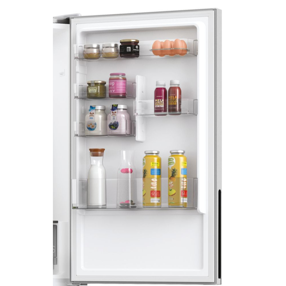 Réfrigérateur Combiné Nofrost Hoover / 341 L / Inox + Livraison + Installation et Mise en Place Gratuites