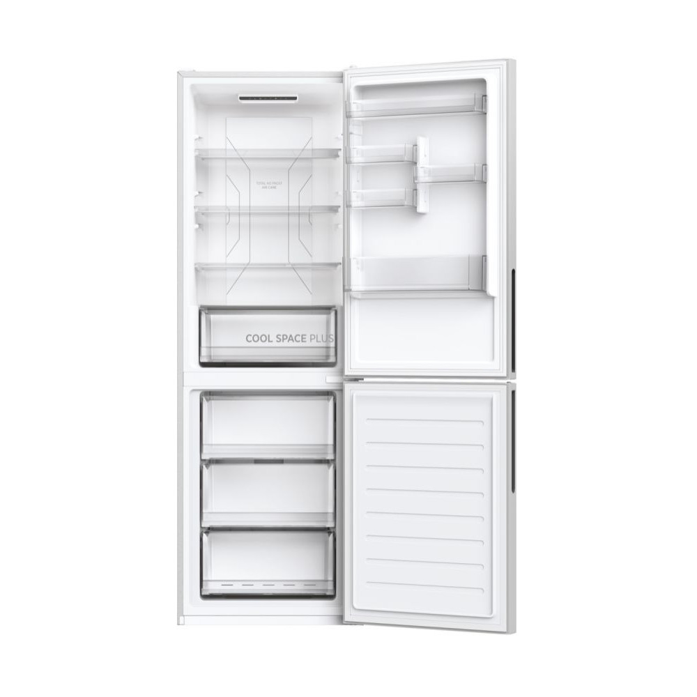 Réfrigérateur Combiné Nofrost Hoover / 341 L / Inox + Livraison + Installation et Mise en Place Gratuites