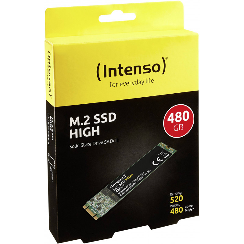 SSD Intenso High M.2 SATA 2280 / 480 Go