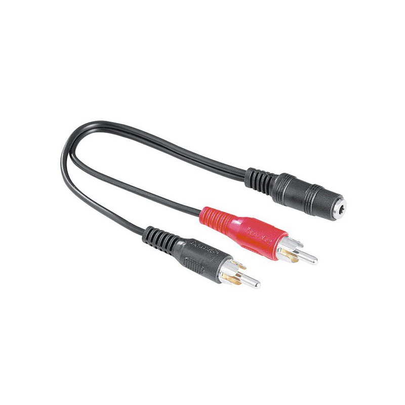 PcCom Essential Cable Adaptador Audio Jack 3.5 mm Hembra a 2x RCA 20cm