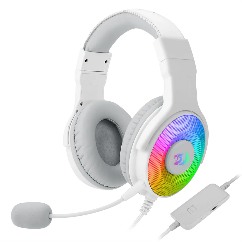 Casque Micro Gaming Redragon Pandora H350 RGB / Blanc