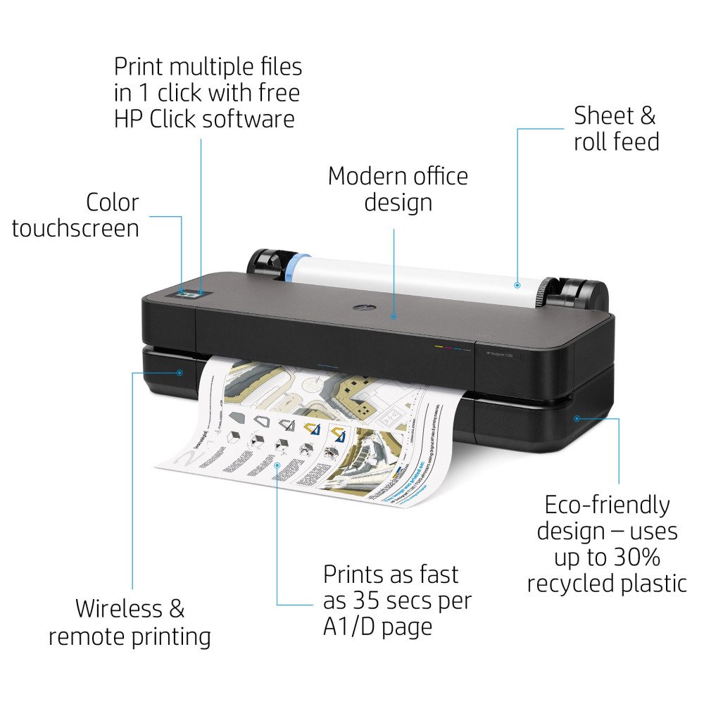Imprimante HP DesignJet T230 24-in Printer (A1)