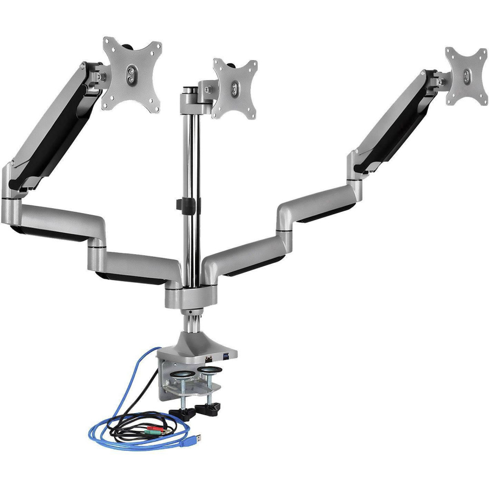 Support ICY BOX IB-MS505-TI pour x3 écrans / 10" - 32"