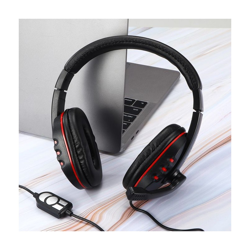 Micro Casque Gamer TUCCI Q3 USB - Noir