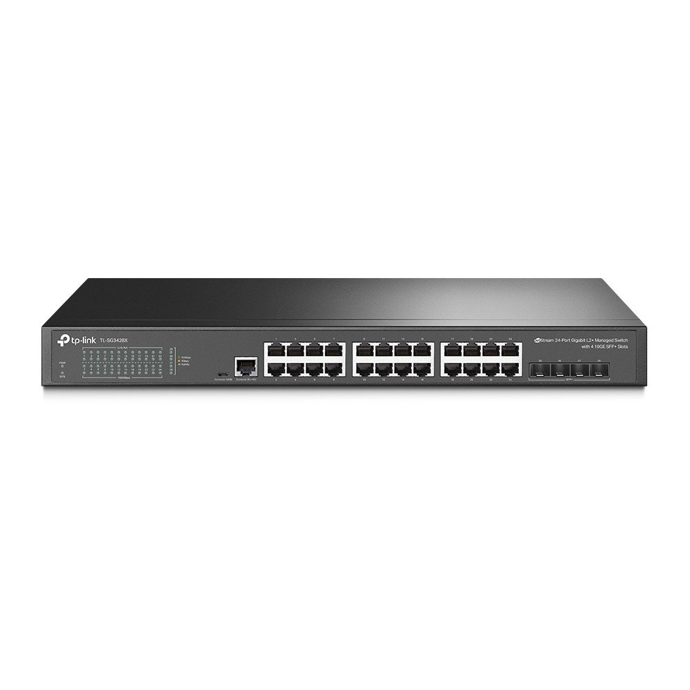 Switch TP-Link JetStream L2+ 24 Ports Gigabit + 4 SFP+ 10GE