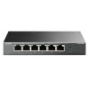 Switch de bureau TP-Link 6 ports 10/100 Mbps avec 4 ports PoE+